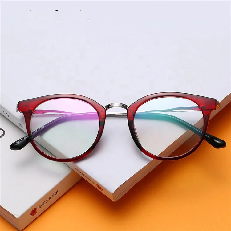 

Wholesale blue light blocking spectacles high quality anti eye strain tr90 transparent computer optical glasses for men women, Mix color or custom colors