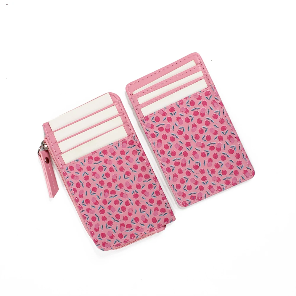 

Keychain Coin Purse Custom Wallet Pu Leather Card Holder Cell Phone Purse, As picture or customized