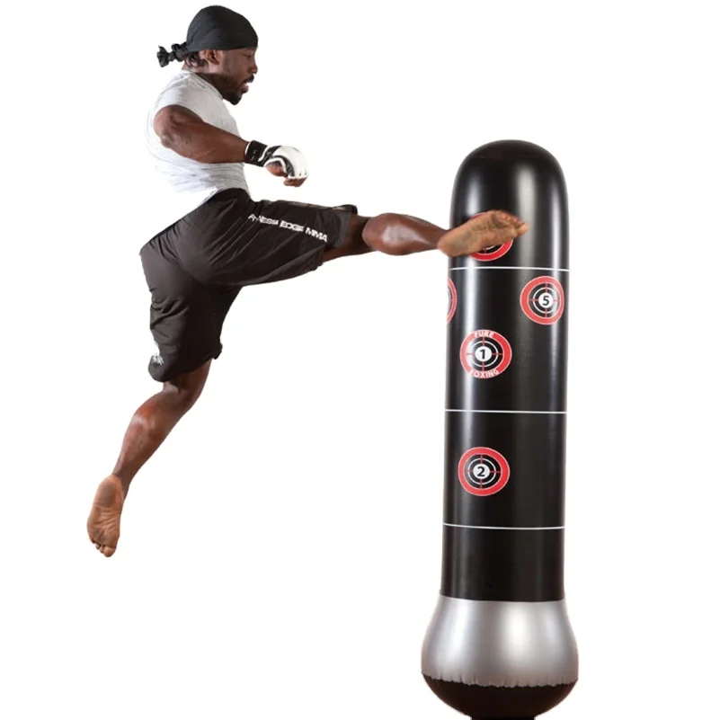 

Worldwide Free Shipping 1.5M Boxing Punching Bag Inflatable Free-Stand TumblerRelief Bounce Back Sandbag with Air Pump