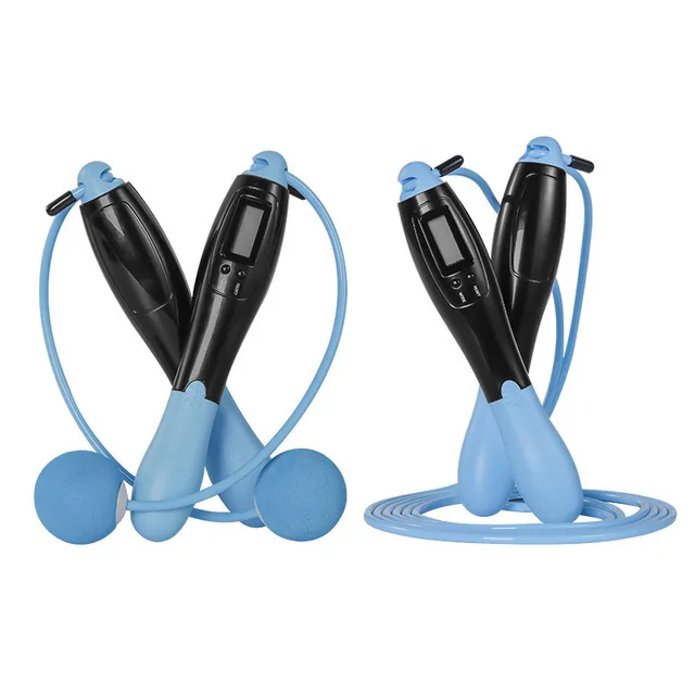 

Cordless LED Digital Electronic Smart Skipping Rope Calorie oem Fitness Body Building Jumping Rope With Counter