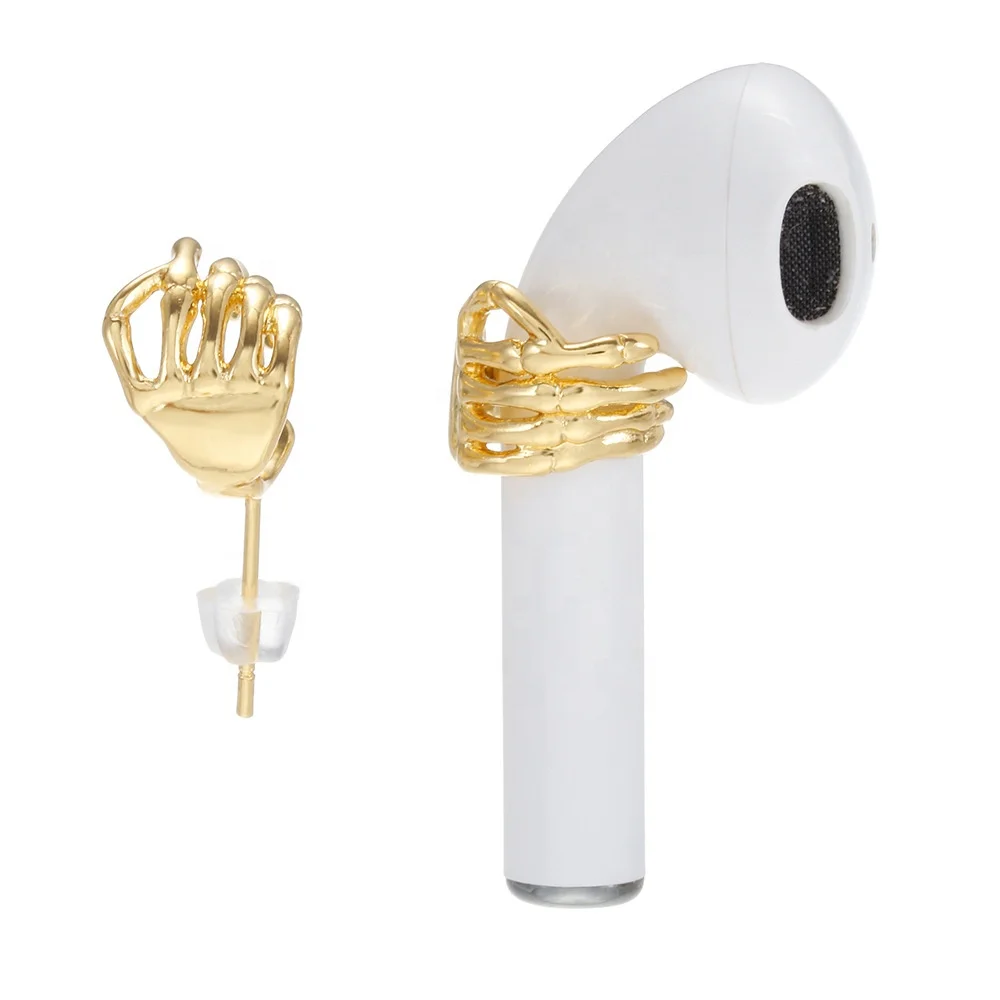 

Eico 2021 Fashion Earring Earphone Hand Claw Studs Earring Interesting Earphone Earring Studs For Women And Men