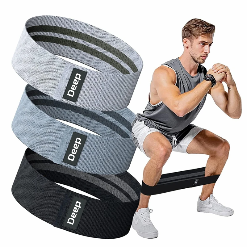 Hotsale Fabric Cotton Booty Hip Circle Resistance Fitness Bands Glute Elastic Exercise Band Resistance Booty Bands Set