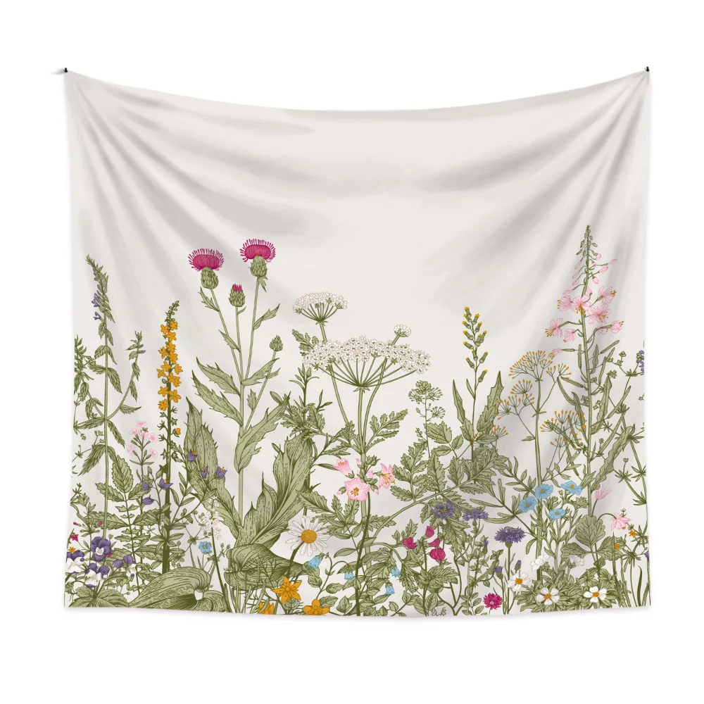 

Cactus Antique Palms Plants Blanket Print Wall Hanging Floral Tapestry