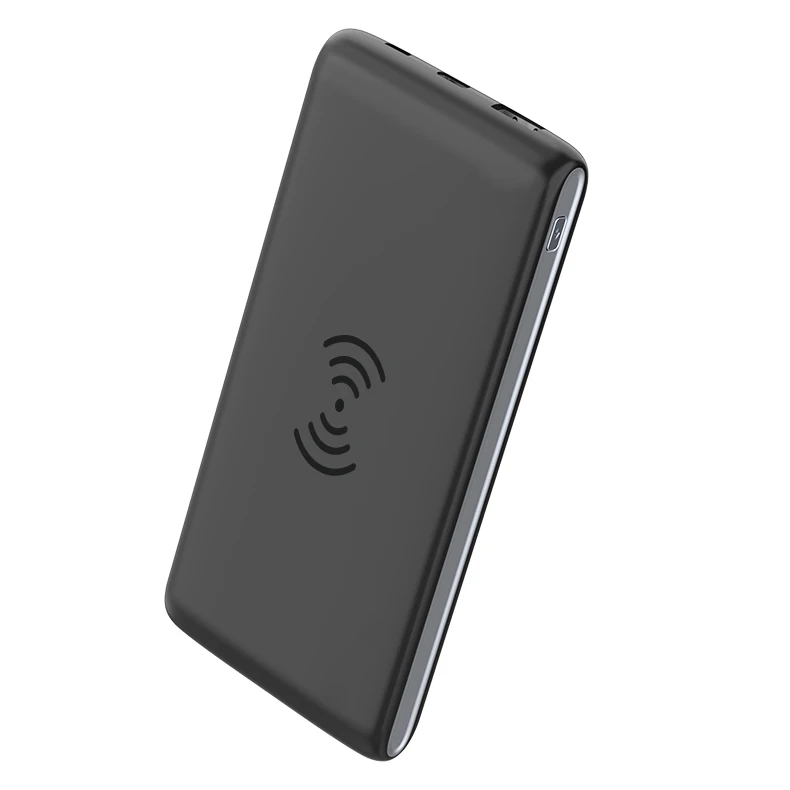 

10000mAh Wireless Power Bank Qi Wireless Charger For Samsung Huawei IPhone, Black