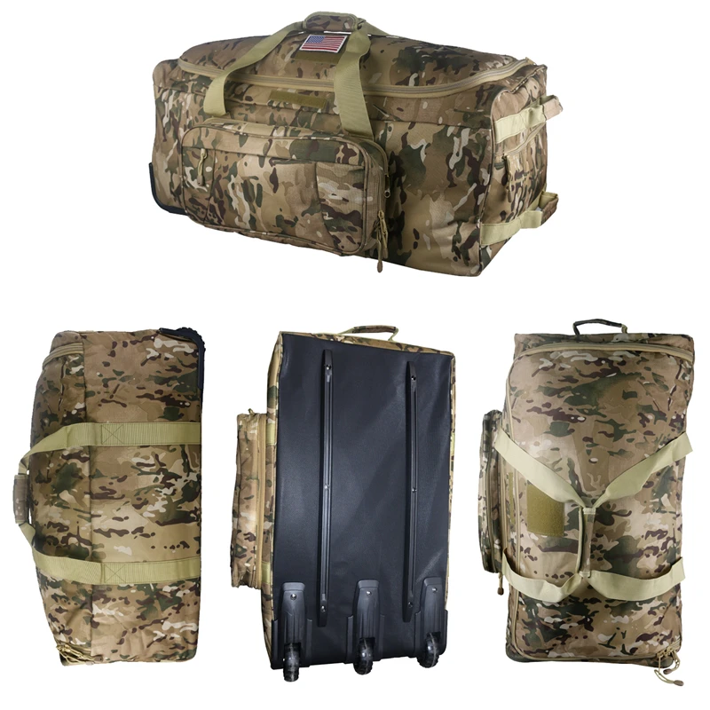 

High Quality Durable Using Various suitcase Trolly bag travel bags luggage, Camouflage black