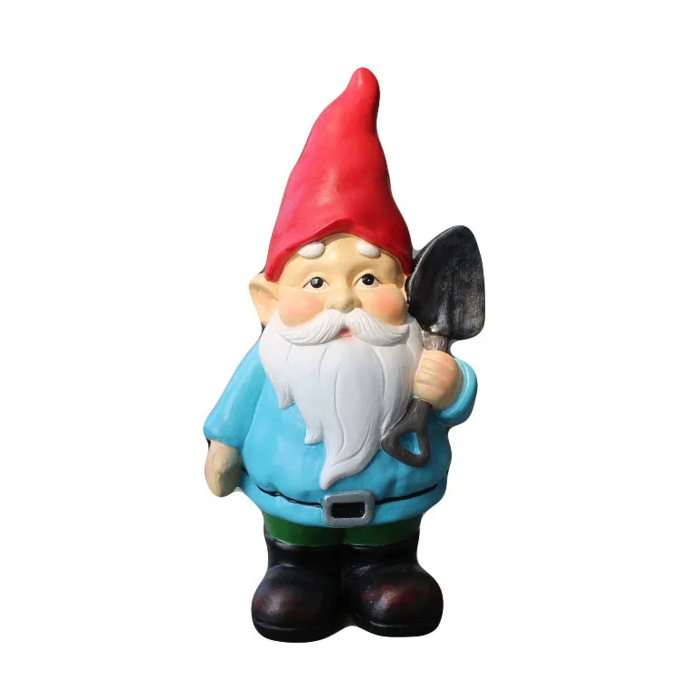 

Time Slow Amazon Christmas Gifts Resin Fairy Garden Home Balcony Courtyard Dwarf Decor Shovel Dwarfs Old Man Gnome Ornaments, Color mixing