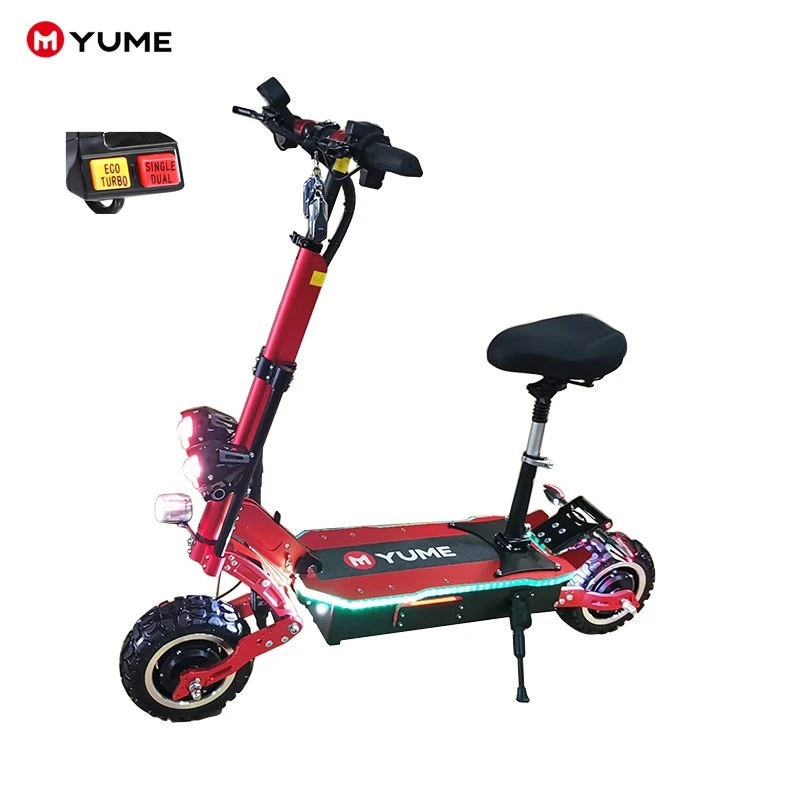 

YUME high quality x11 5000w electric scooter battery 60v 38.5ah 55 degree grade 11inch off road dual motor elektro scooter