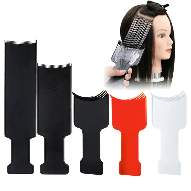 

Fashion Hairdressing Hair Applicator Brush Dispensing Salon Hair Coloring Dyeing Pick Black Board Hair Styling Tool