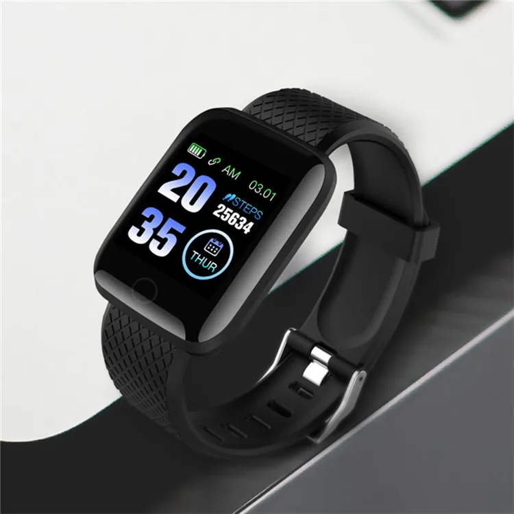 Fitness tracker 116plus pedometer heart rate BT 4.0 smart bracelet reminder watch smart band 116 plus