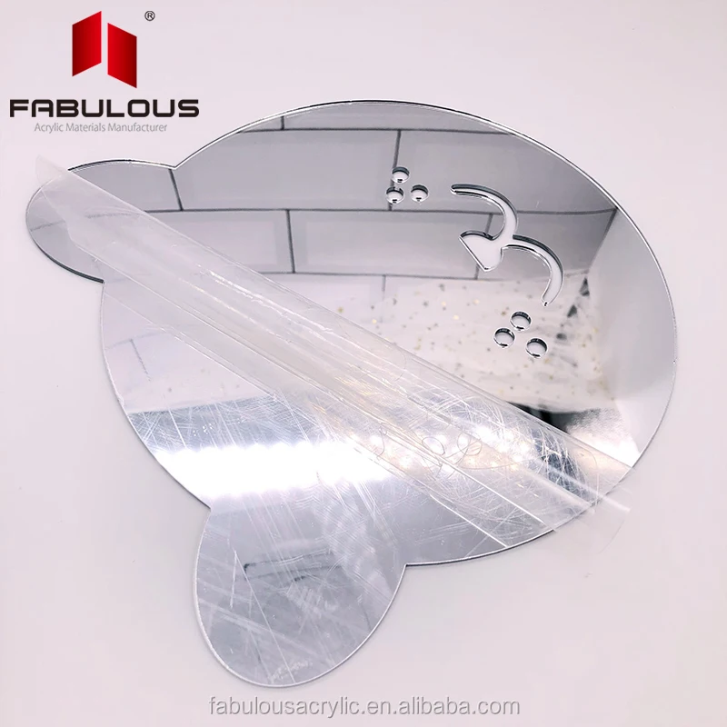 

FABULOUS glassless mirror 3d Wall Sticker Mirror Sheet Large With Self Adhesive decoration mirror