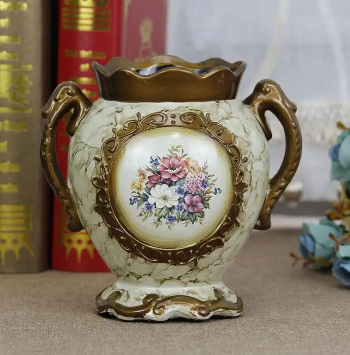 

hot sale LOW MOQ decorative antique ceramic vases, Can be customized