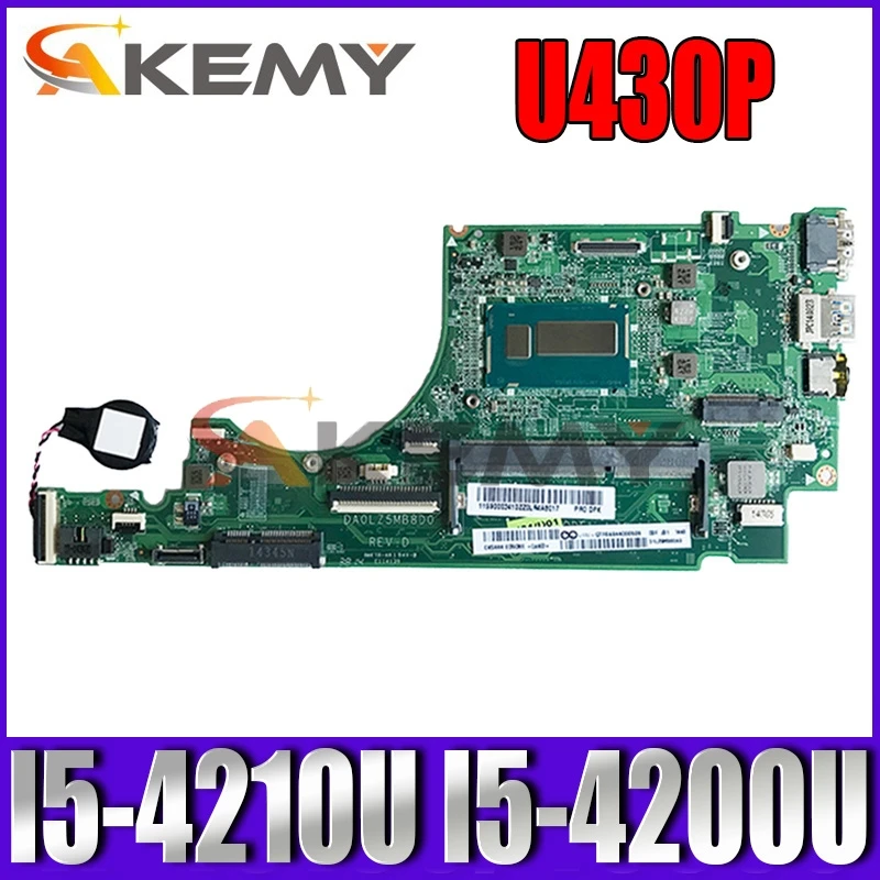 

For IdeaPad U430 U430P laptop motherboard integrated graphics card I5-4210U I5-4200U.FRU 5B20G16365 90003338