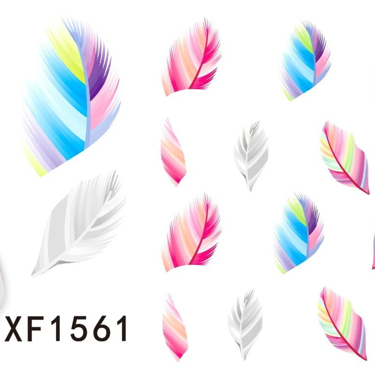 

XF1561-XF1586 XF new high-end watermark nail paste manicure Nail Sticker, As picture show