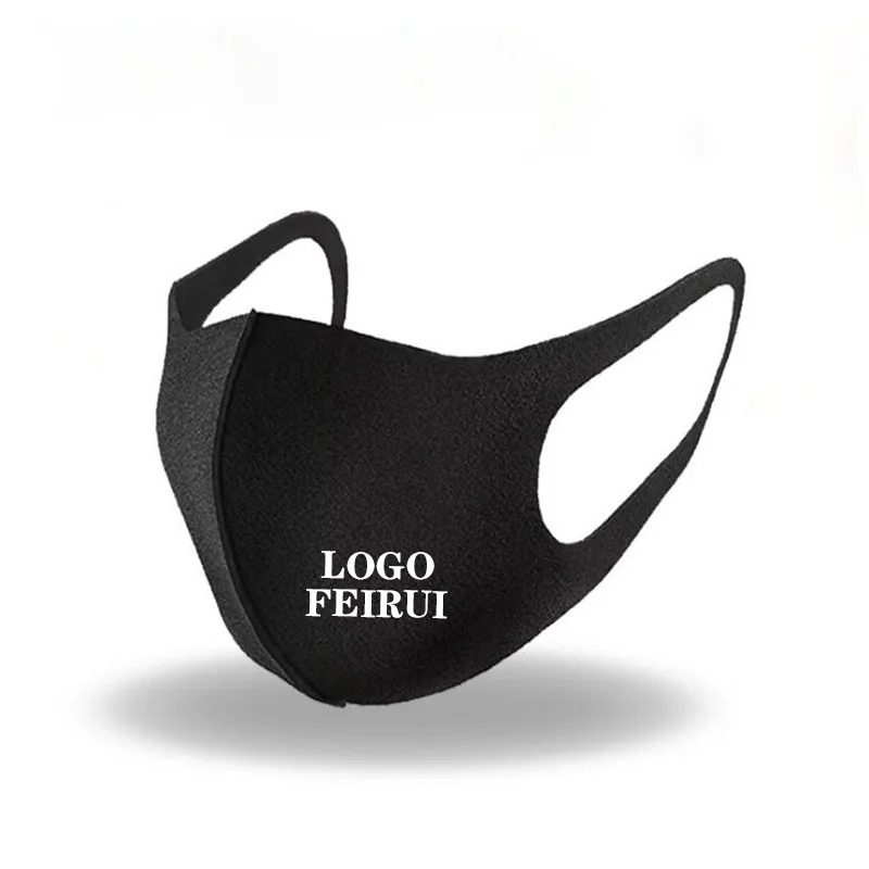 
designers fashionable luxury black reusable washable facemask 