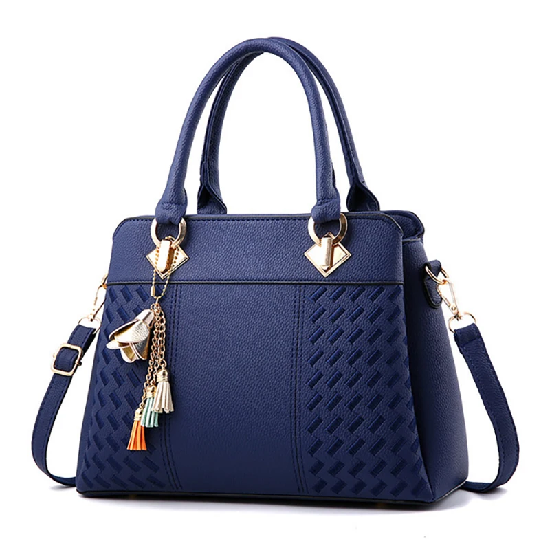 

2020 classical branded pu leather shoulder bag fashion ladies handbag