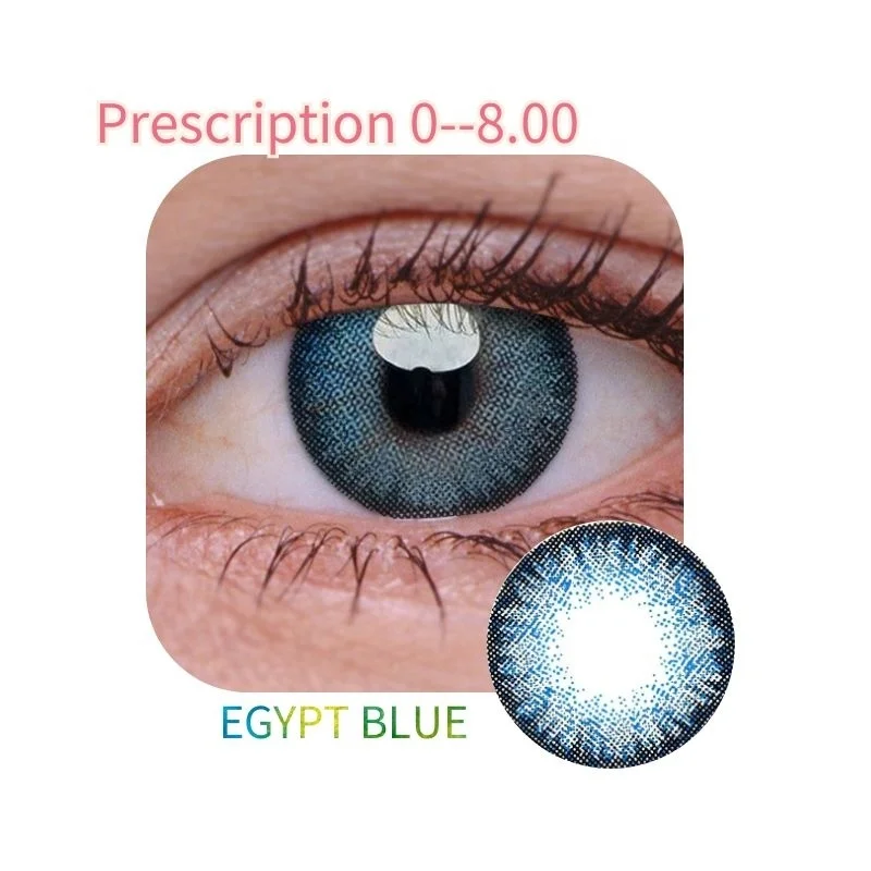 

Egypt blue Prescription color contact lenses customized wholesale manufactur cheap contact lens