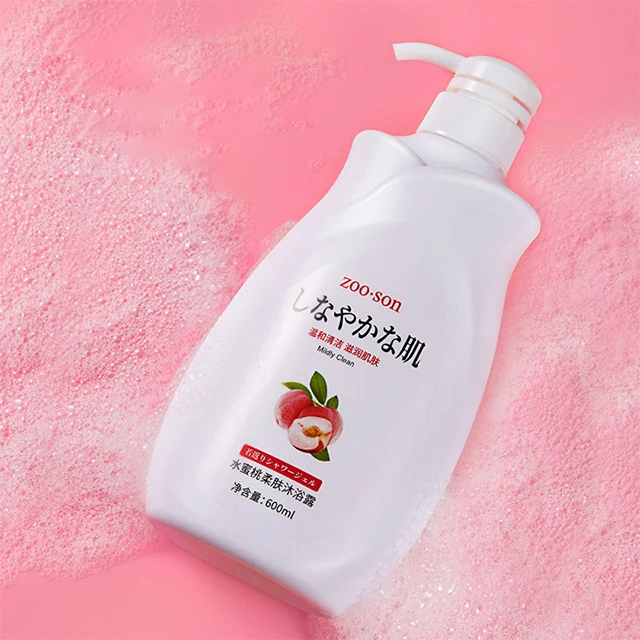 

Shower Gel Bath Spa fruit Peach body wash Aroma Moisture Soothing Moisturizing With Pure Essence refreshements body wash