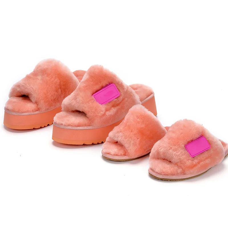 

Factory wholesale kids sheepskin slippers lamb fur slippers for toddler