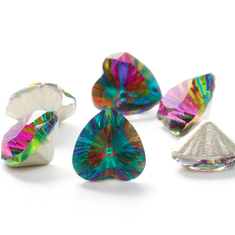 

High Quality Stone/K11 Glassheart Millennium Rhinestones Pointback Loose Rhinestones, As show pictures