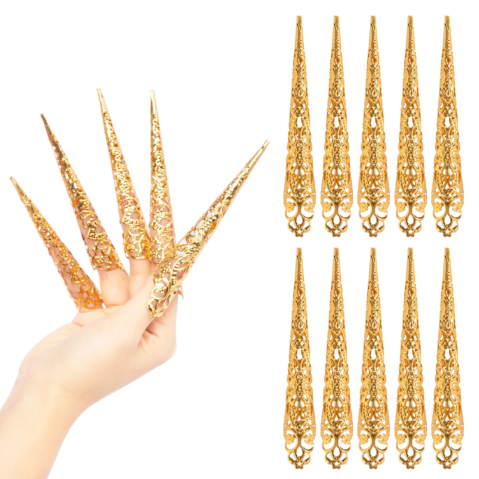 

2022 New Press On Nail Tips 10Pcs Fake Artificial Nails Set