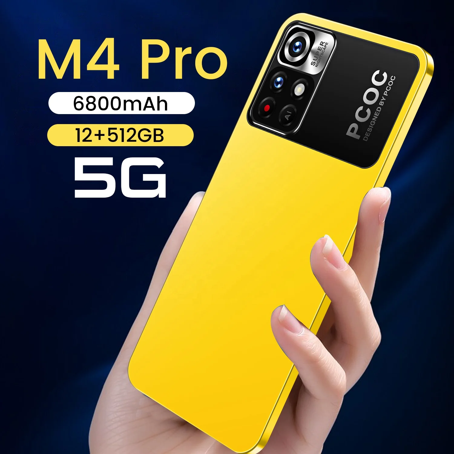 

2022 New cellphone M4 Pro 6.7 inch wholesale price smart phone Android Mobile phones 16+32MP Camera, Black blue yellow