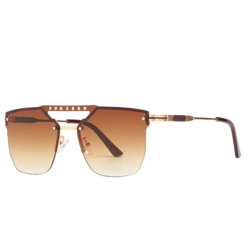 

Glasses Sun Trendy Designer Rimless Womens Shades Sunglasses Women