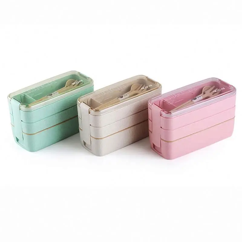 

lunch box wholesale ,NAYwa eco friendly disposable bento box, Beige / green / pink