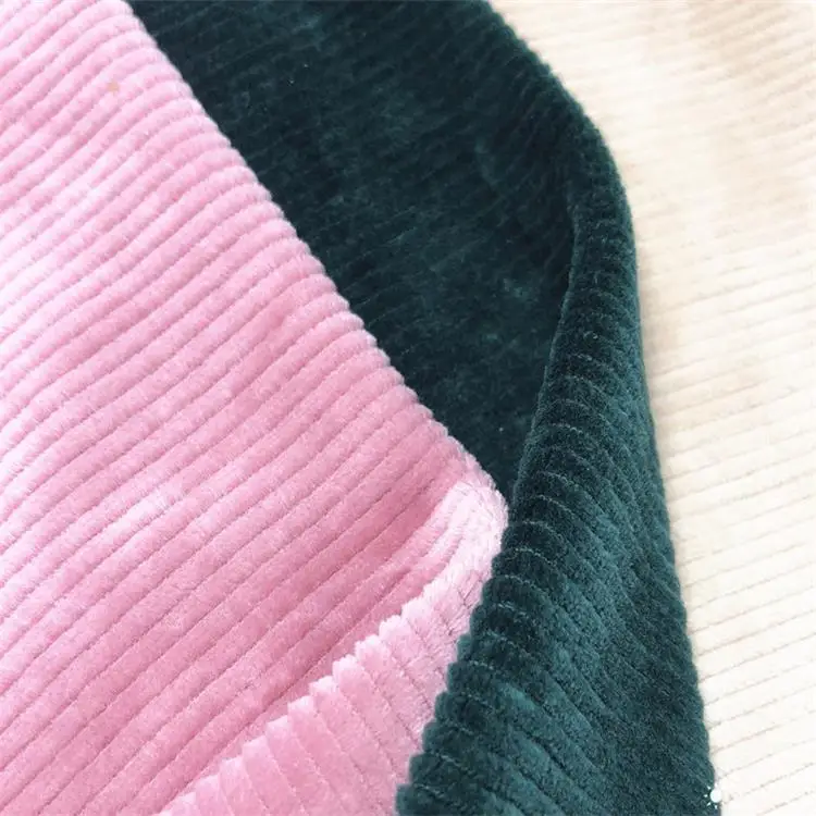 

Plain Dyed Cotton Spandex Polyester Corduroy Fabric Stripe Jacquard Corduroy Fabric Velvet Fabric for Garment