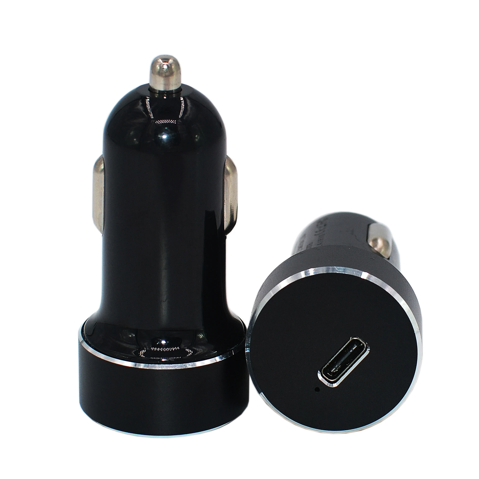 

wholesale cheap price metal alloy usb type c PD 18W 3A fast car adapter charger for iPhone 11 Pro premiun quality phone cargador, Black