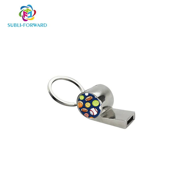 

Manufacturer Newest Sublimation Blank Metal Whistle Blank Custom Blank Metal Whistle Heat Press Transfer Whistle For Printing, Customized color