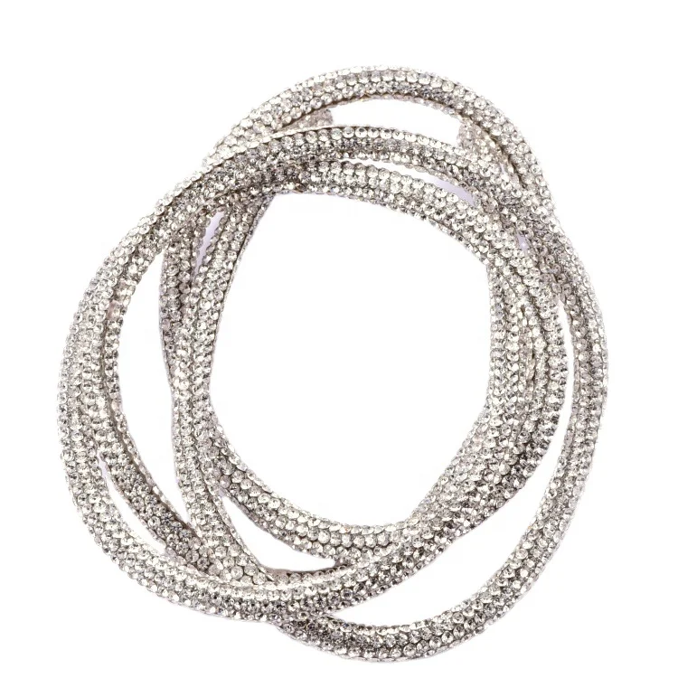 

Hot Fix Crystal Decorated Strip Rhinestone Rope for Garment Shoes
