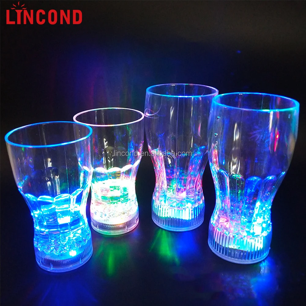 

Promotion Creative PETG/Tritan Beer Cup Custom Logo Clear/Transparent Flashing Led Party Cup LED Beer Cup for Bar Nightclub