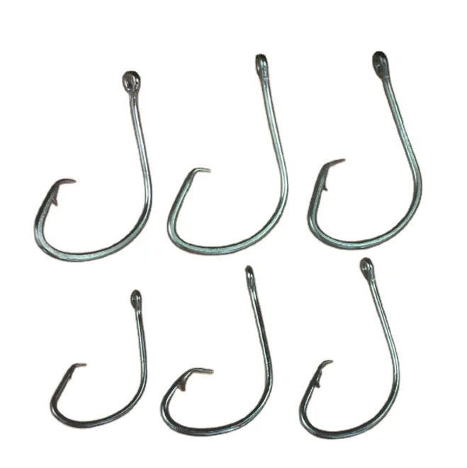 

TOPIND100pcs/bag 7381 High Carbon Steel Hooks Octopus Fishing Hook with Black Nickle, Red , black