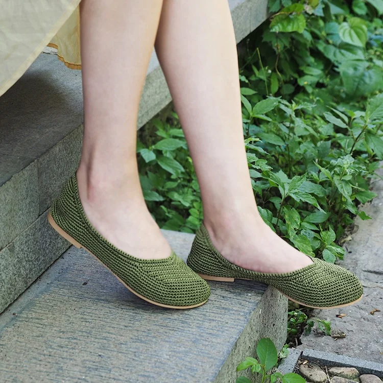 

Manufacturers direct crochet soft bottom shallow shoes women, Customized color