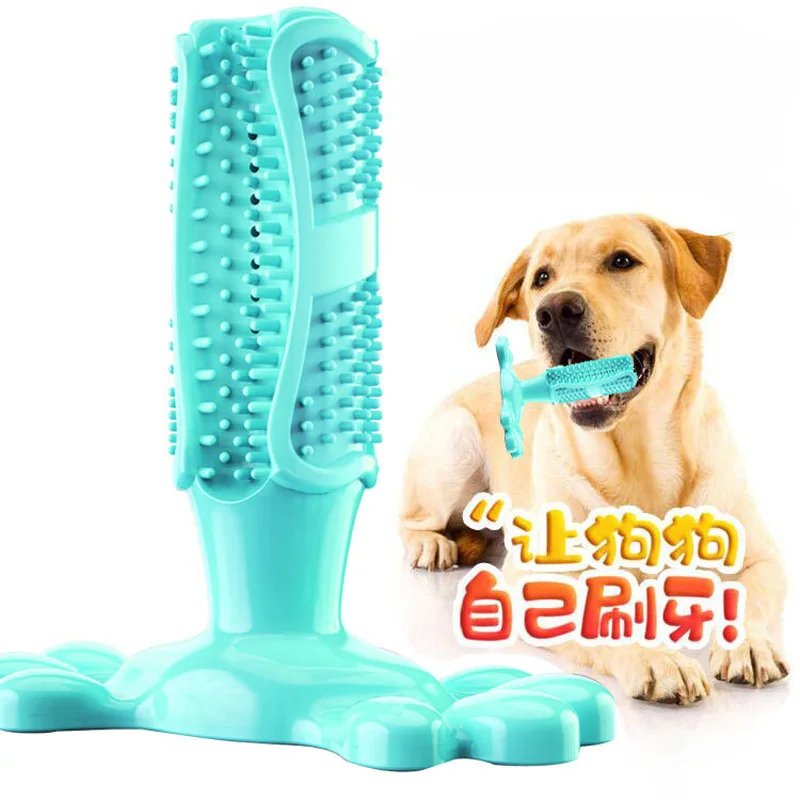 

Dog Chew Toys Dog Toothbrush Stick Teeth Cleaning Brush Natural Rubber Dog Toothbrush Toy with Dental Care