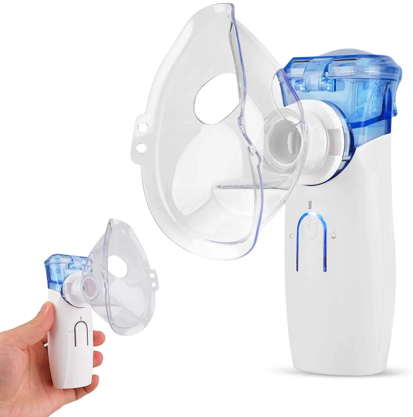 

Household Handheld Mini Portable Nebulizers Mask Inhaler Herbal Cough Drug Atomizer Mesh Nebulizer Machine