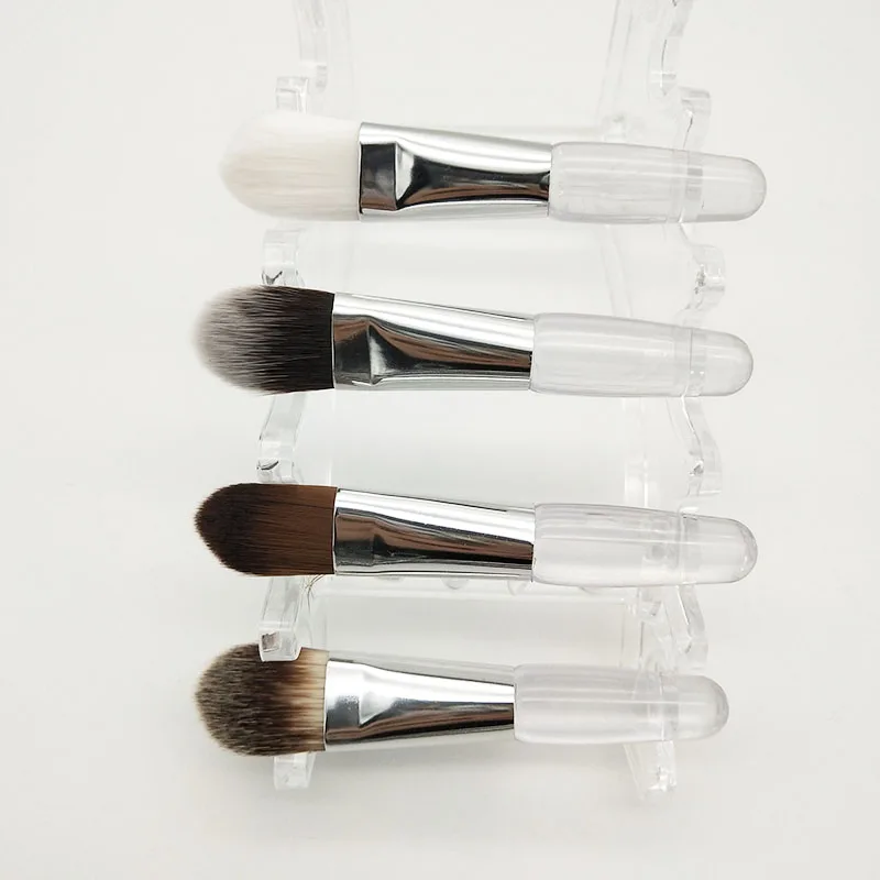 2020 New Clear Handle Short Mask Brush Facial Mini Face Mask Clay Brush