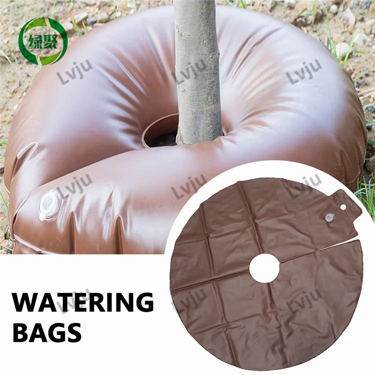 

Amazon Hot Sale 15 Gallon Water Saving Uv Resistant Slow-Release Tree Gator Watering Ring Bag For Trees Shrubs And Plants, Brown/green/black/custom