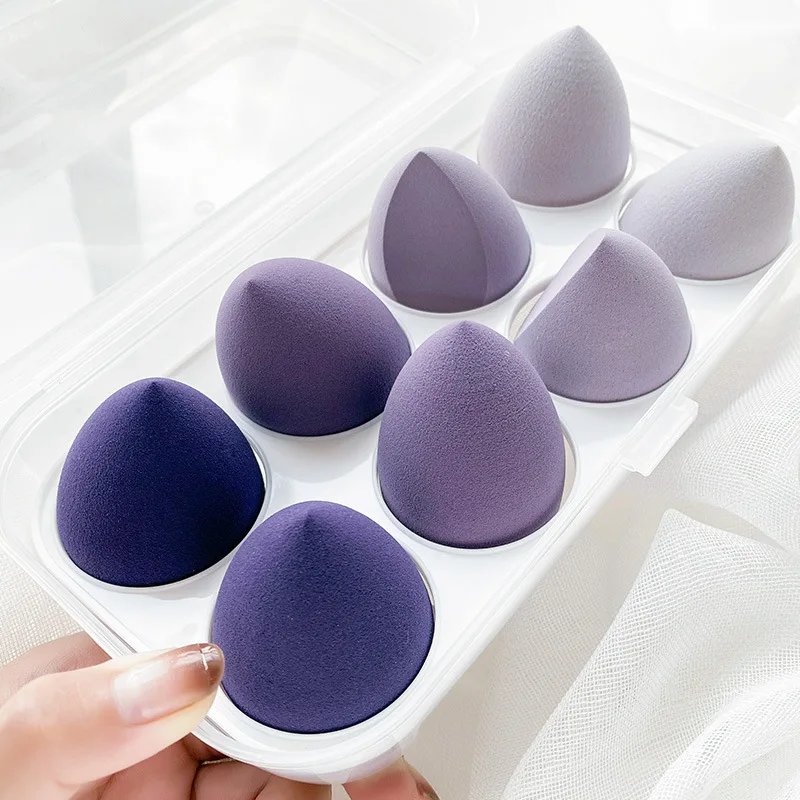 

OEM Custom Beauty Cosmetics Blender Make Up Powder Puff Makeup Sponge With Packaging Boxes, Multi colors