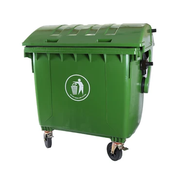 1200l Outdoor Large Movable Plastic Dumpster Giant Waste Bin - Buy ...