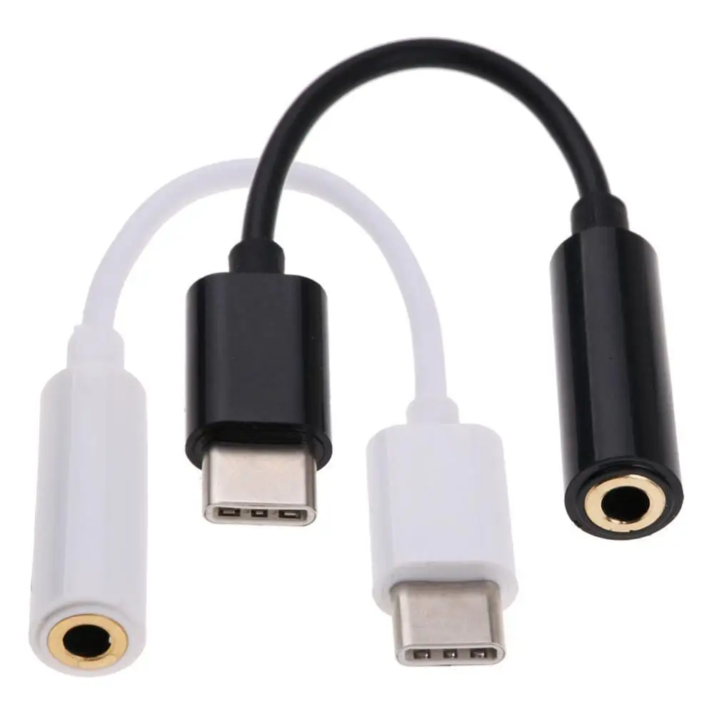 

Type c to 3.5mm Female TO Male Cable Aux Audio Headphone Adapter Cable For Samsung