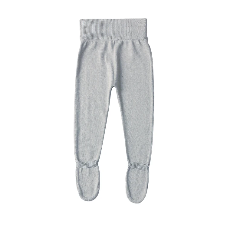 

OEM Spring Fall Cute Pure Cotton Footies Boys and Girls Baby Pants Full Length Straight Casual Pants, Picture