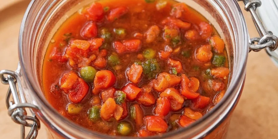 Relish mixed into a creamy dip served with vegetables