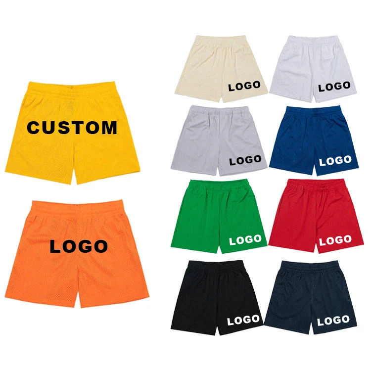 OEM Custom Heavyweight Double Layer All Digital Printed Woven Casual String Mesh Shorts 5 6 Inch Inseam Men