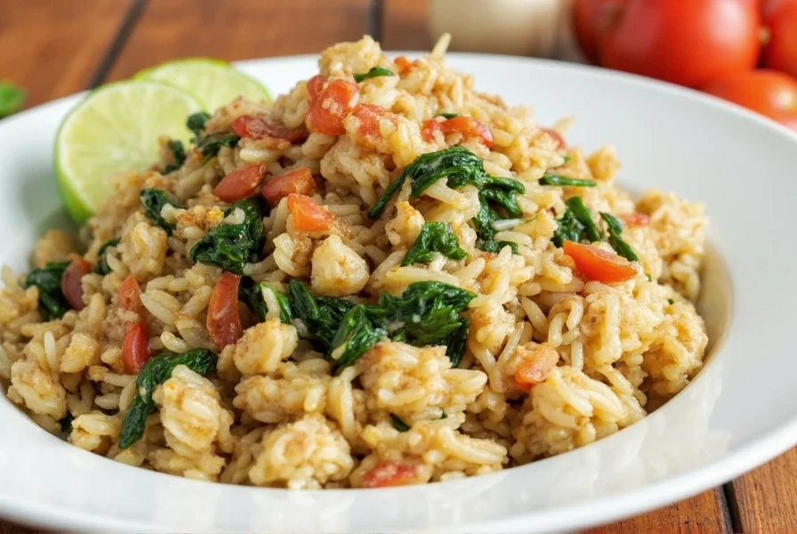 Rice Chicken Spinach