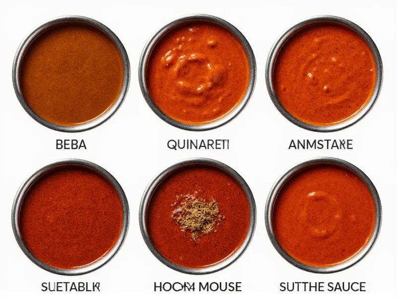 Verschiedene Mole-Saucen