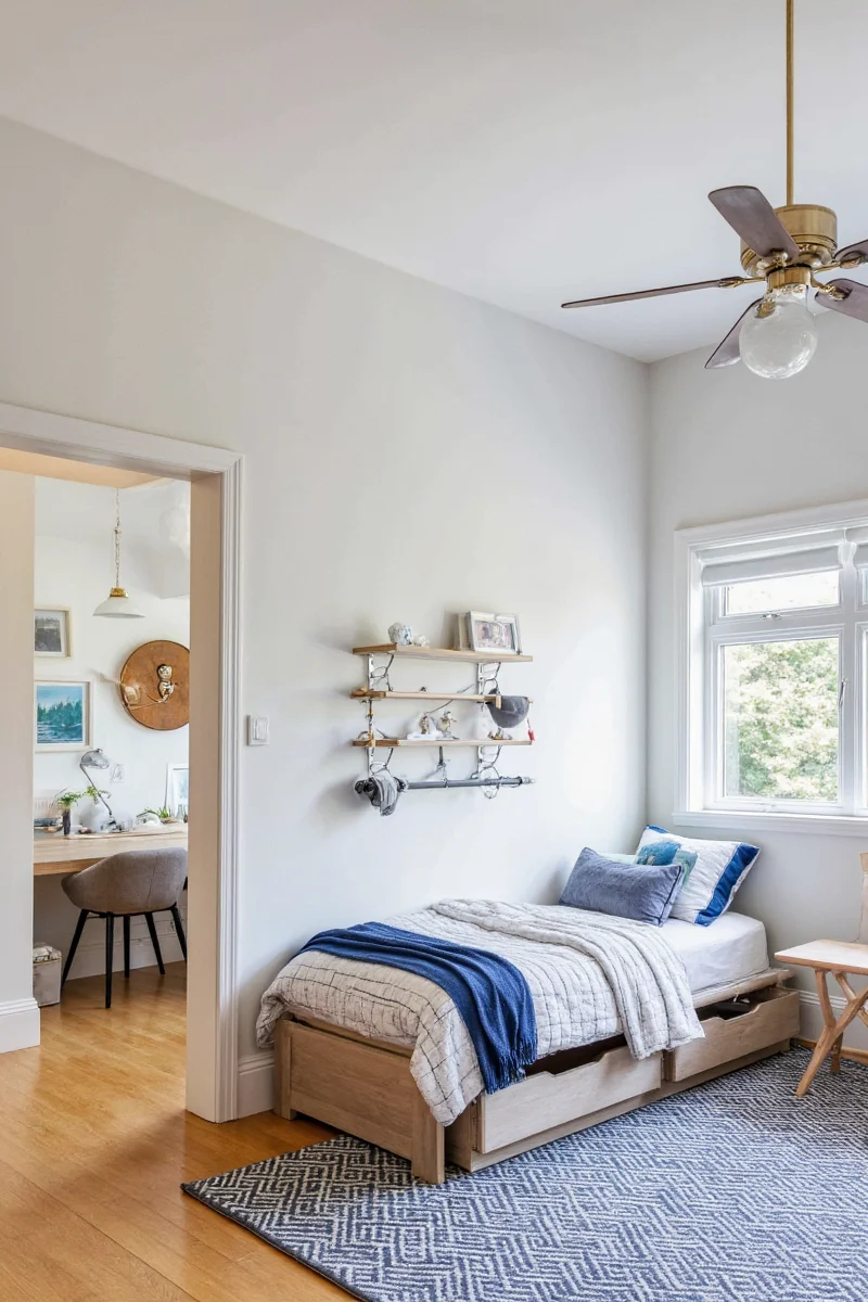 Indoor plant in a boy's bedroom