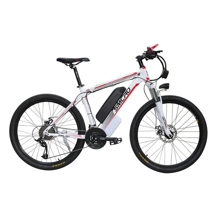 

EU Warehouse 21 Speed Electric Mountain Bike /Fast Speed 26" Electric Bike /Aluminum Frame 1000W 48V Electric Bicycle Ebike, Black/red, black/blue