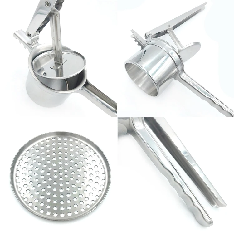 Hand Press Baby Food Strainer Squeezer,Stainless Steel Hand Ricer