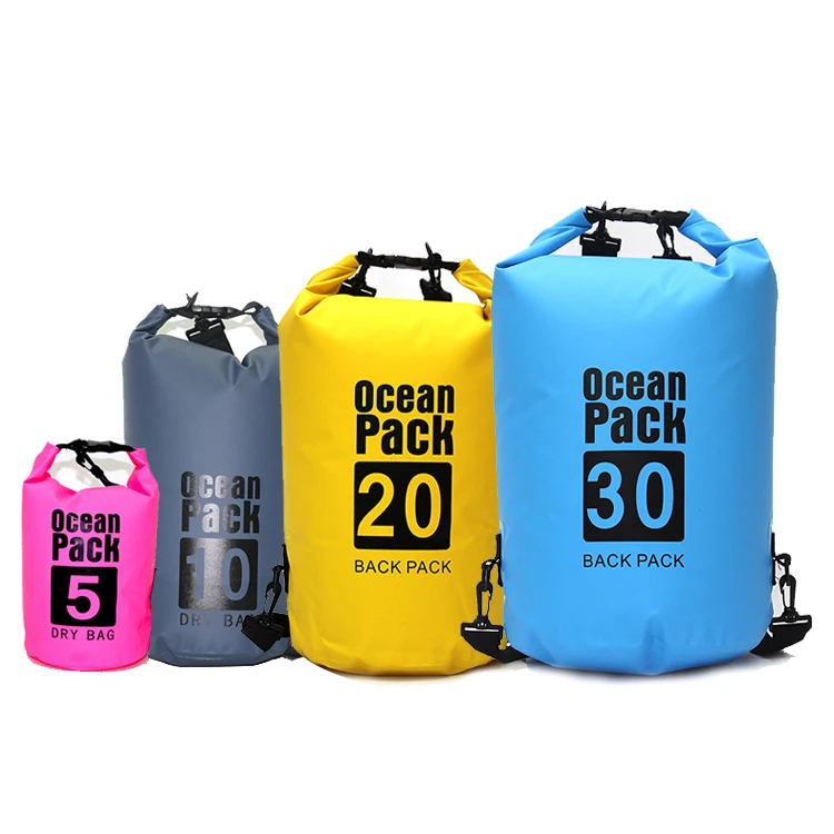 5L 10L Waterproof Outdoor Swimming Ocean Pack Custom PVC Waterproof Dry Bag Backpack